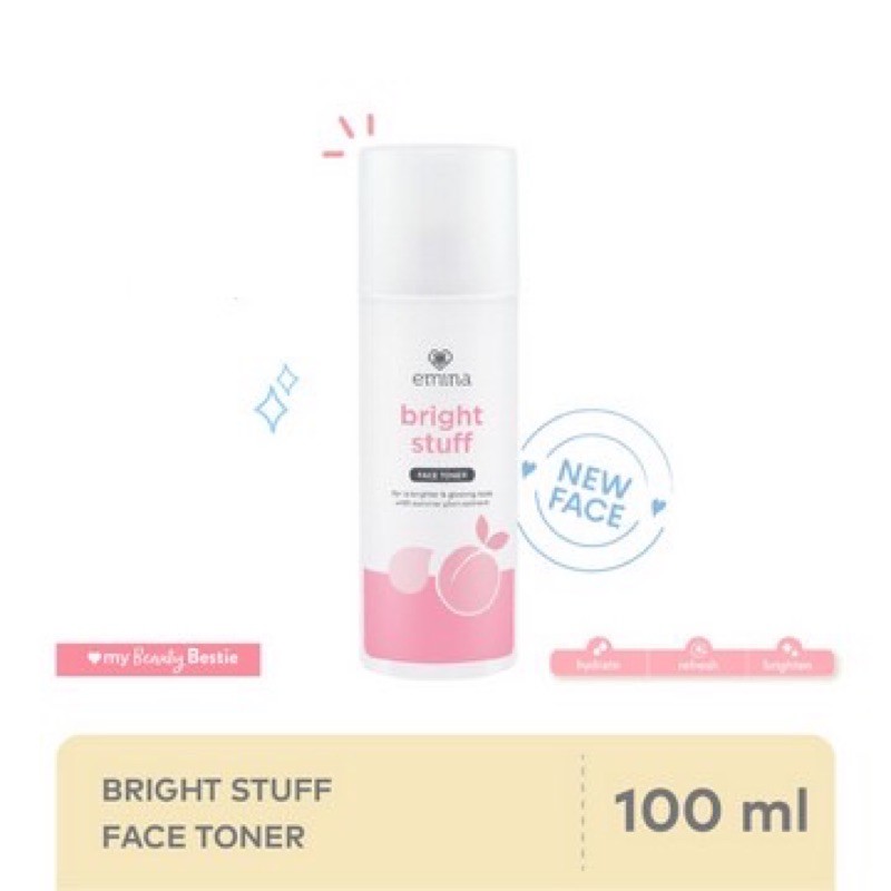 Emina The Bright Stuff Face Toner 100ml (KEMASAN BARU)