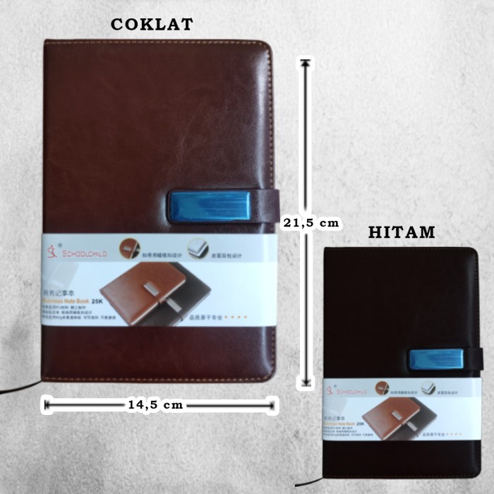 

[RESTOCK] Buku Agenda Kerja / NOTEBOOK magnet 25k - Hitam