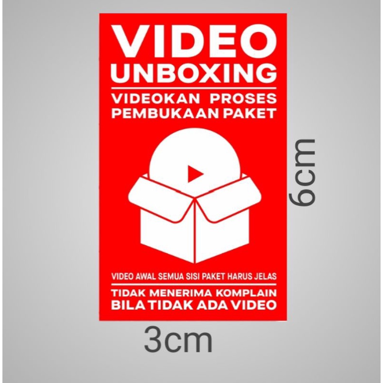 

stiker video unboxing fragile paket olshop syarat wajib komplain