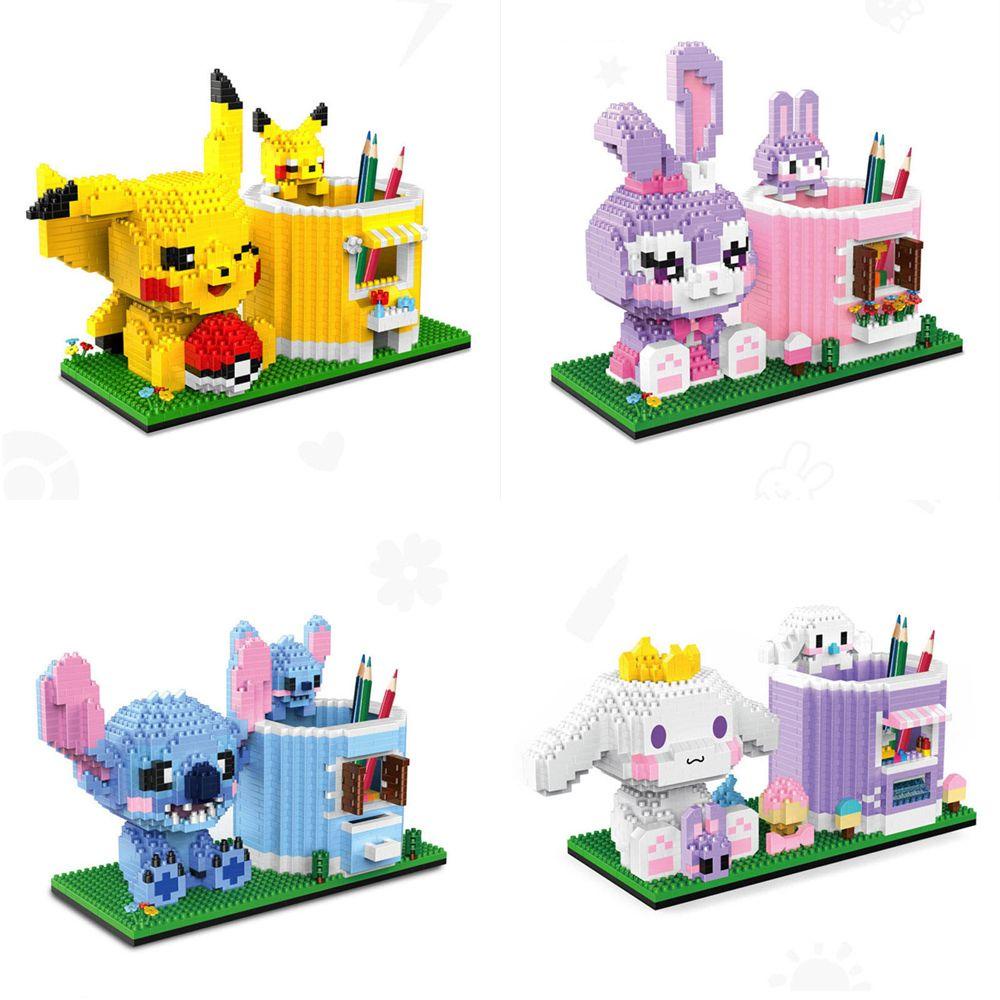 R-FLOWER Tempat Pulpen Gambar Kartun Lucu Action Anak Hadiah Pokemon Pikachu