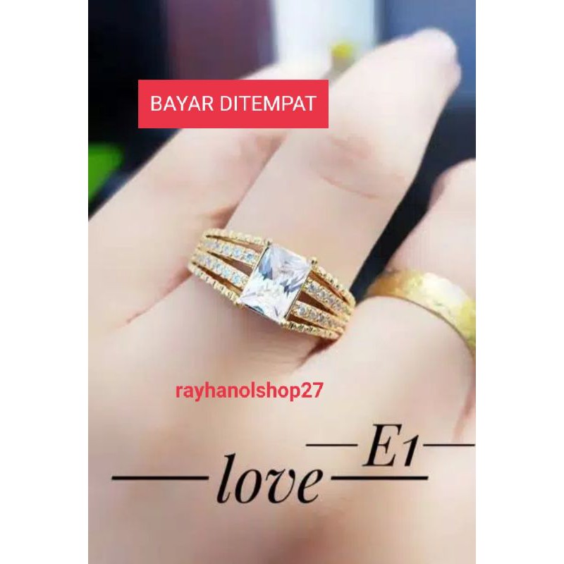 XUPING CINCIN LAPIS EMAS 24k free cincin polos Terbaru