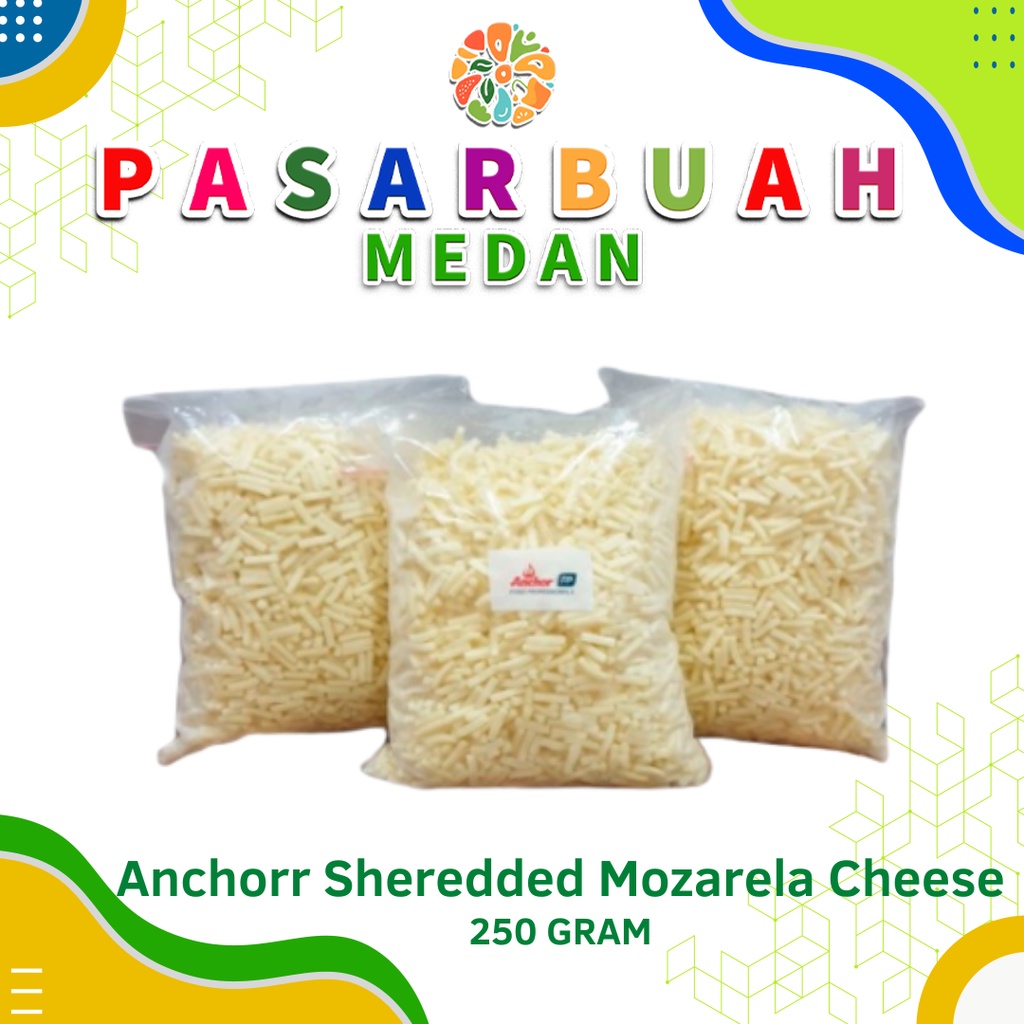 

Distributor Anchor Sheredded Mozarella Cheese 250 Gram - Pasar Buah Medan