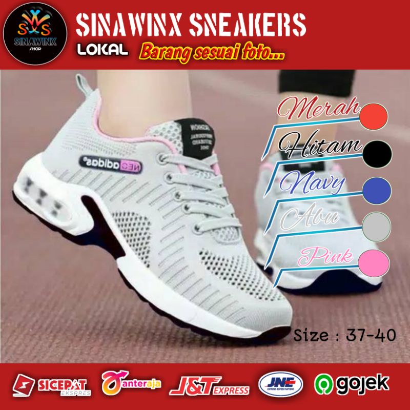 Sepatu sneaker wanita sepatu olahraga wanita Neo Adidas cewe Asli Lokal Berkualitas termurah BG-854