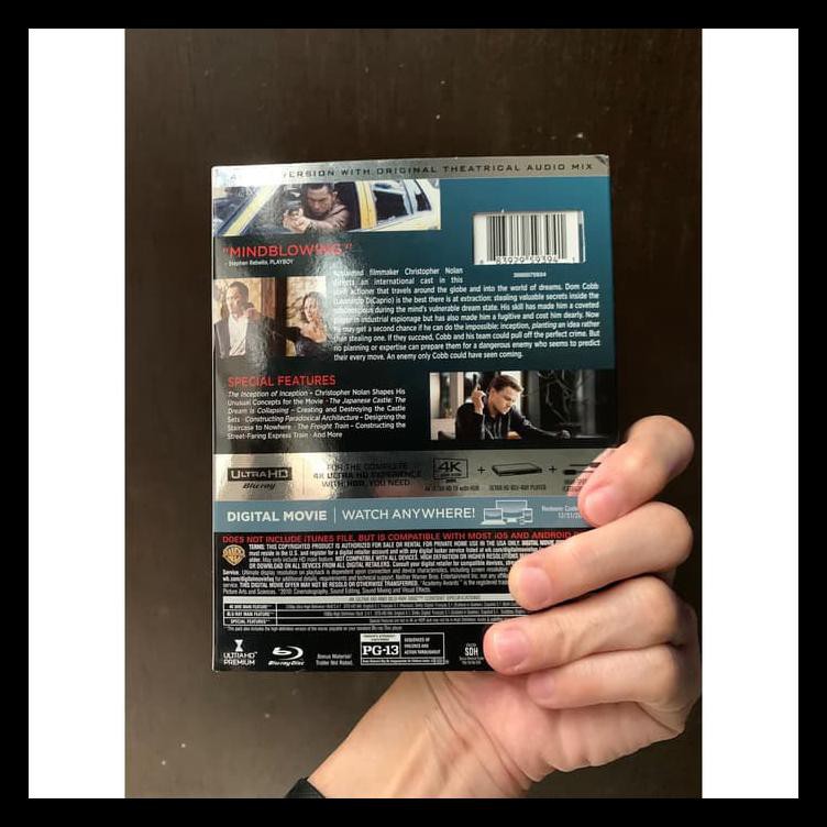 Inception Uhd/4K Blu-Ray Sale