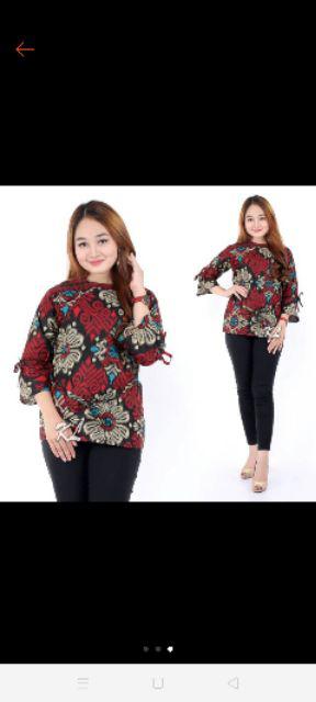 Maura Couple - Sania Ruffle Batik Couple