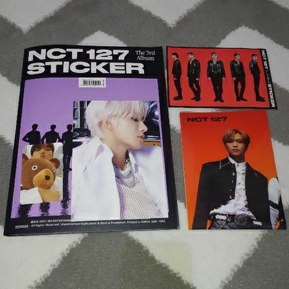 Photocard Taeyong Boneka NCT 127 STICKER ALBUM UNSEALED FULLSET