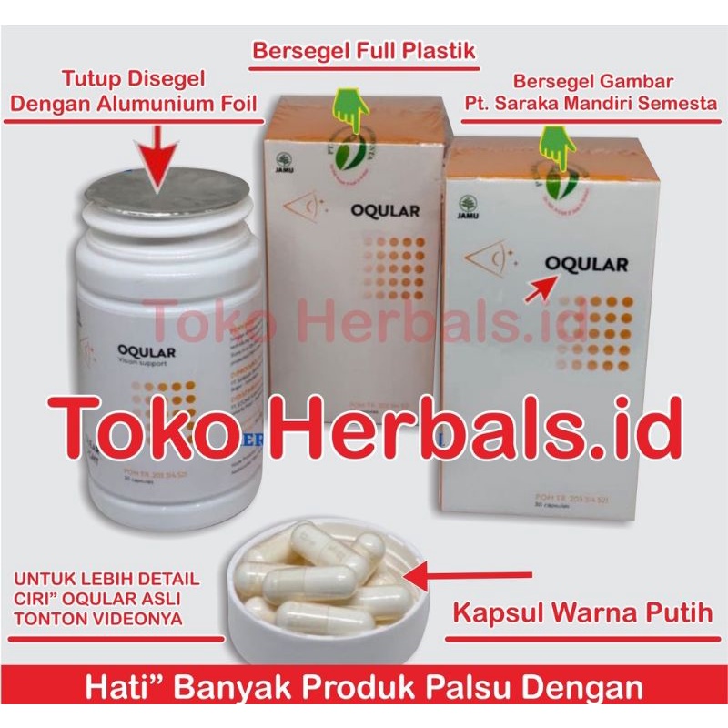 Original OQULAR ASLI ORIGINAL OBAT MATA MINUS RABUN KATARAK SILINDER BPOM Kemasan Baru