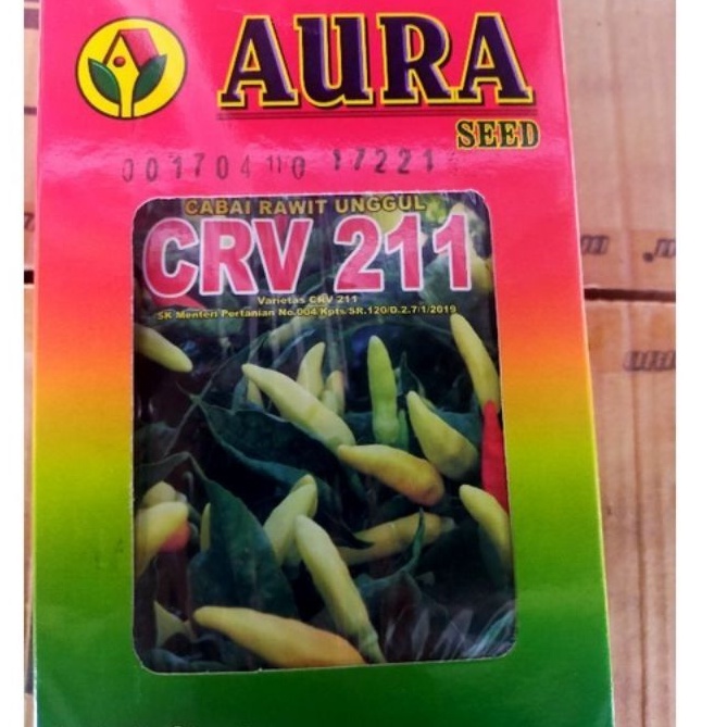 New Cabe Rawit CRV 211 Kemasan 10gr Ori Pabrik Aura Seed