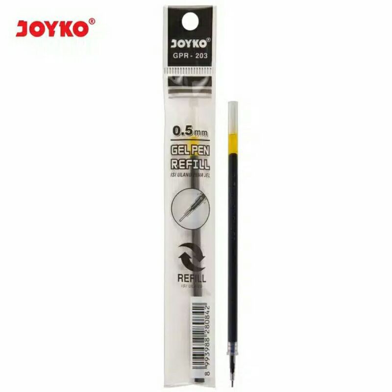 

Refill Isi Ulang Tinta Pen GPR-203 0.5mm Tinta Hitam Joyko Harga Satuan