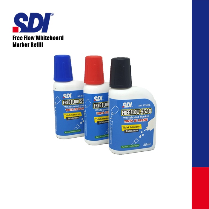 

AT SDI Whiteboard Marker Refill / Refill Spidol Papan Tulis S530RL