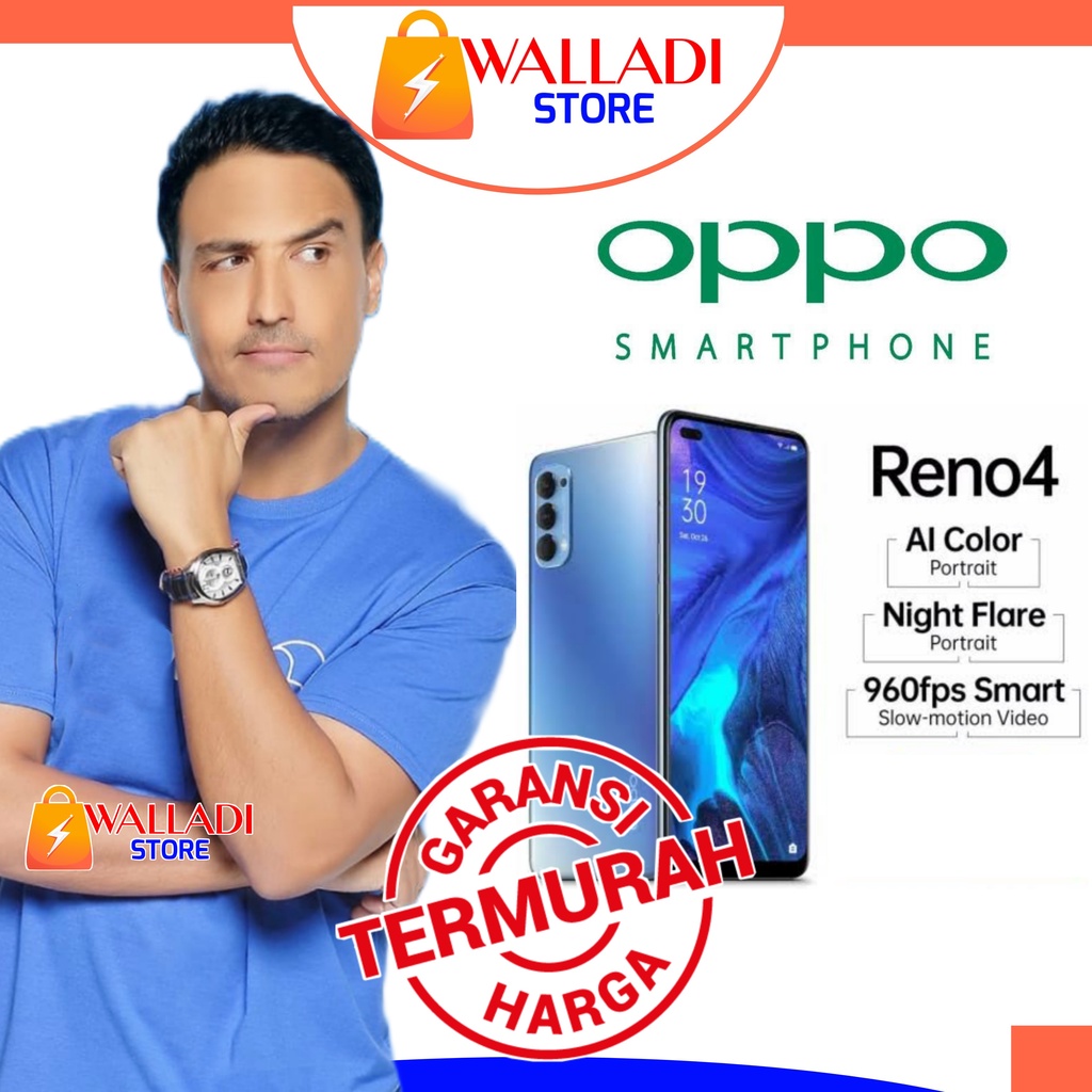 [GRATIS ONGKIR] OPPO RENO 4 RENO4 8/128 Fullset Second Original Seken Murah Bekas Like New