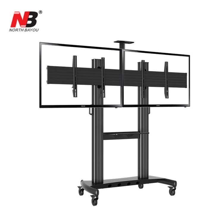 Standing trolley bracket TV LCD North Bayou AVT1800-60-2A DUAL SCREEN