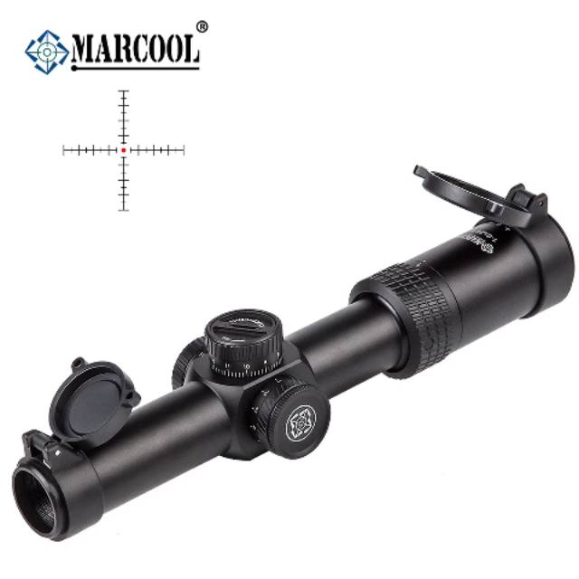 Telescope Marcool Stalker 1-6x24 SFIR Tube 30 Reticle Glass Optic Rifle Scope Hunting - Teleskop