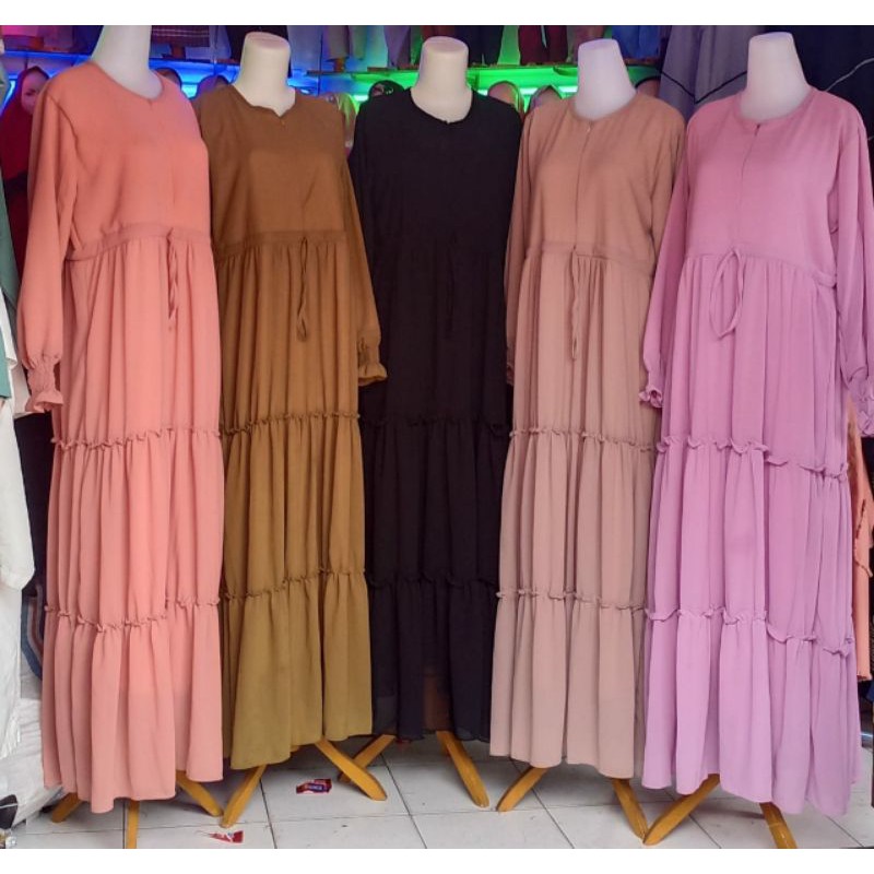 GAMIS CERUTY BABY DOLL SUSUN 3 TINGKAT