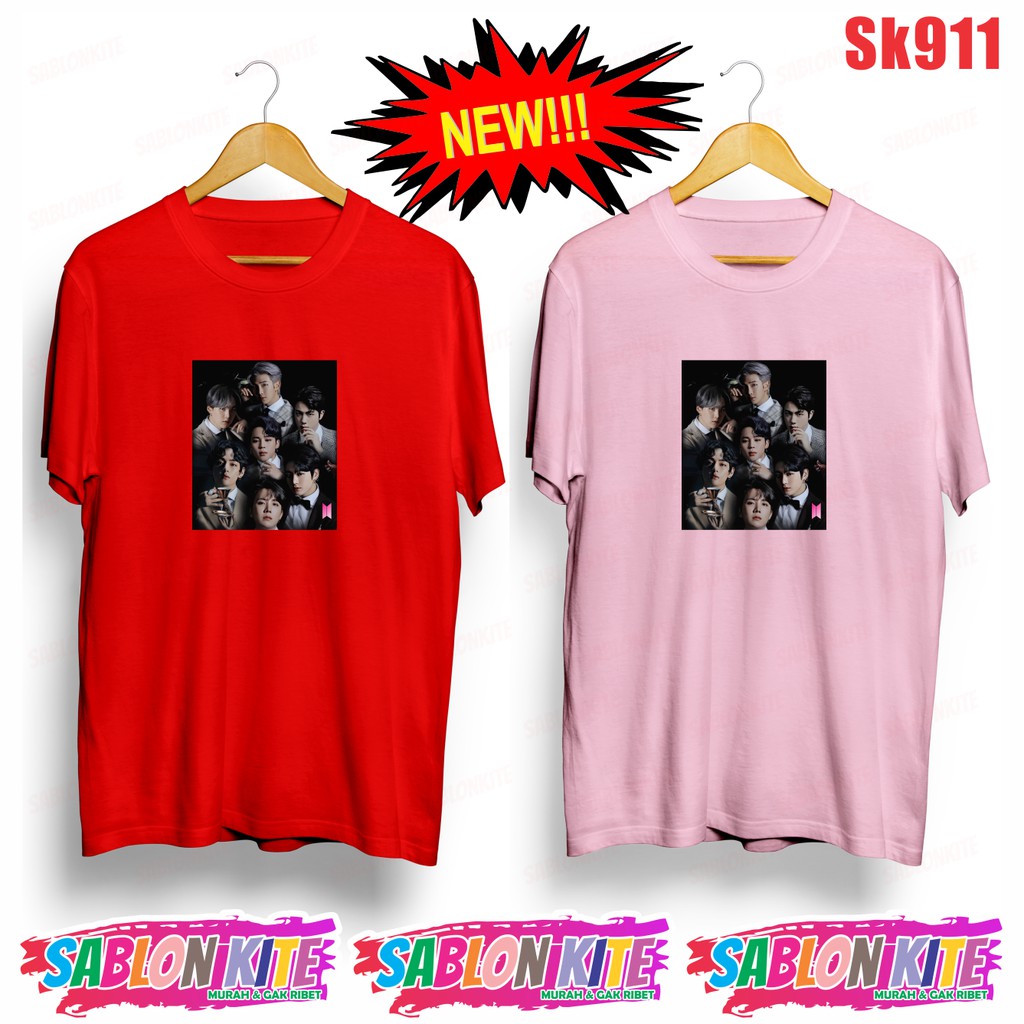 MURAH!!! KAOS KPOP MEMBER BLACK SK911 UNISEX