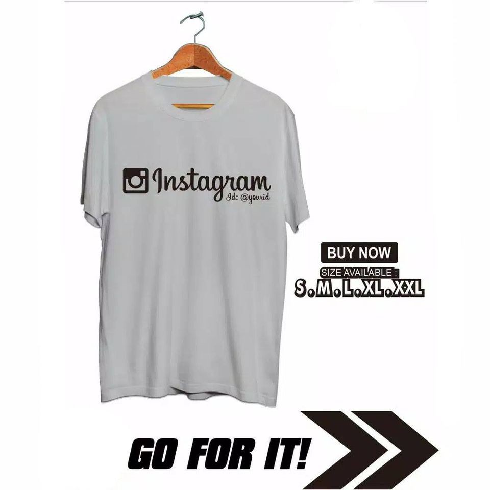 kaos distro instagram sosial media / baju sosmed instagram