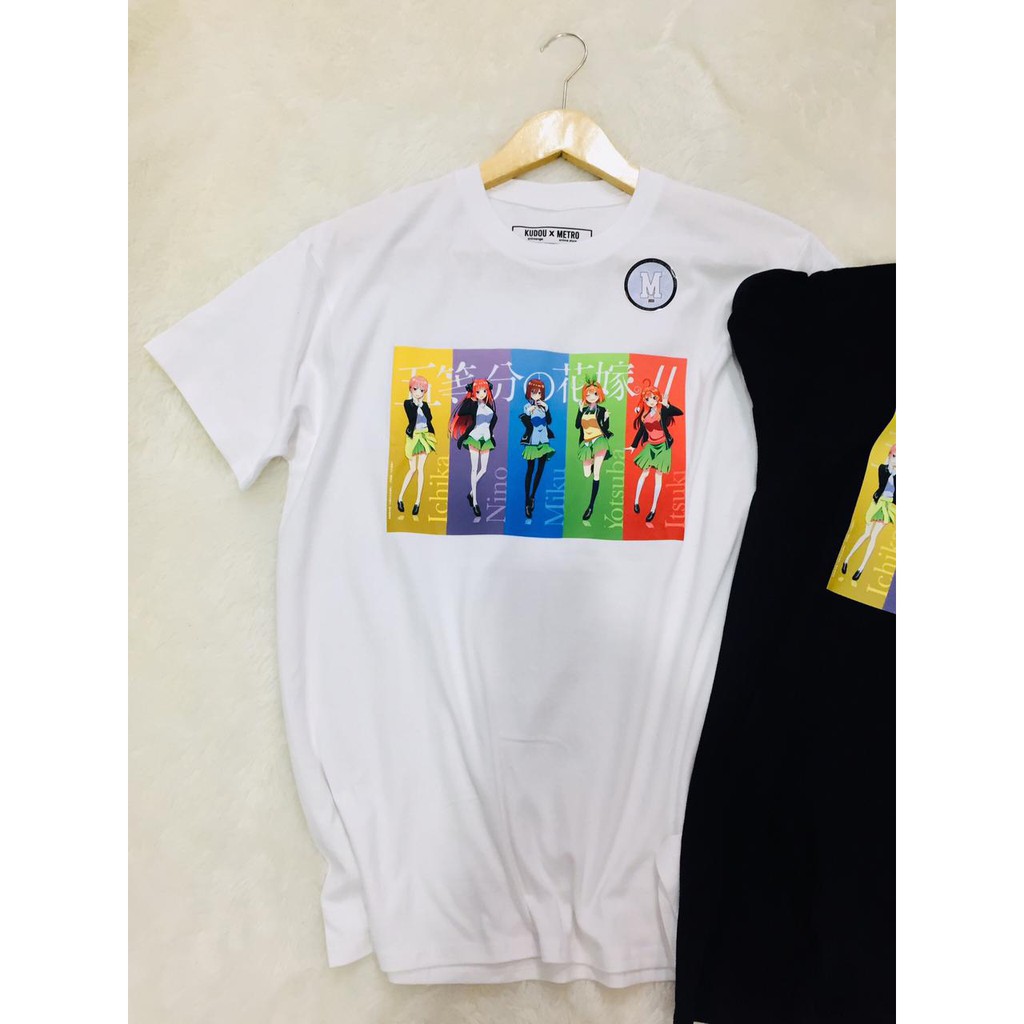 Tshirt Go-Toubun no Hanayome White Anime Manga Premium