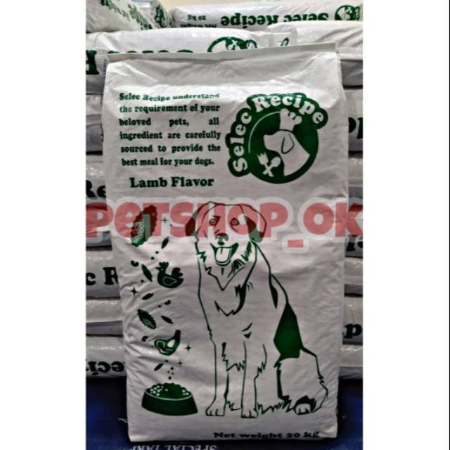 Selec Dog Food Lamb 20kg Makanan Anjing rasa domba