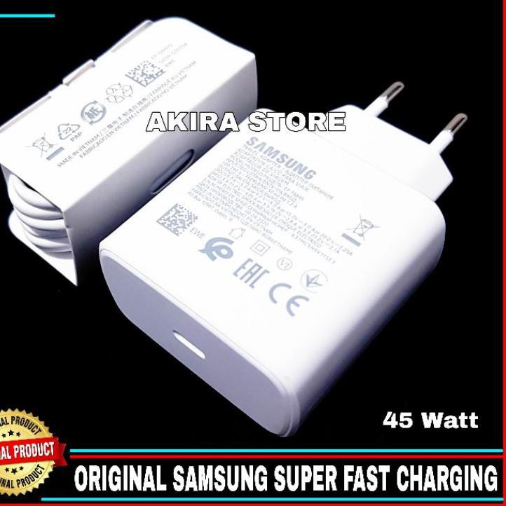 Charger Samsung Galaxy A70 A71 A80 M51 Original 100% Super F Charging 45 Watt C To C 87H