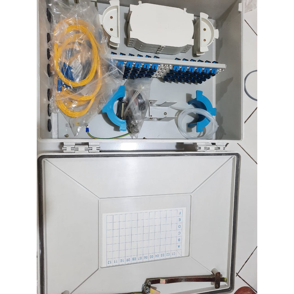 Box Odc 48 Core Pole SC UPC / ODC ODP Wall Pole 48 Core Lengkap Adaptor Pigtail