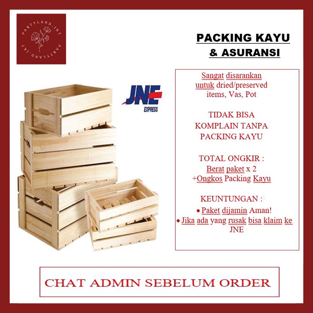 (2kg) Packing Kayu (HANYA EKSPEDISI JNE)