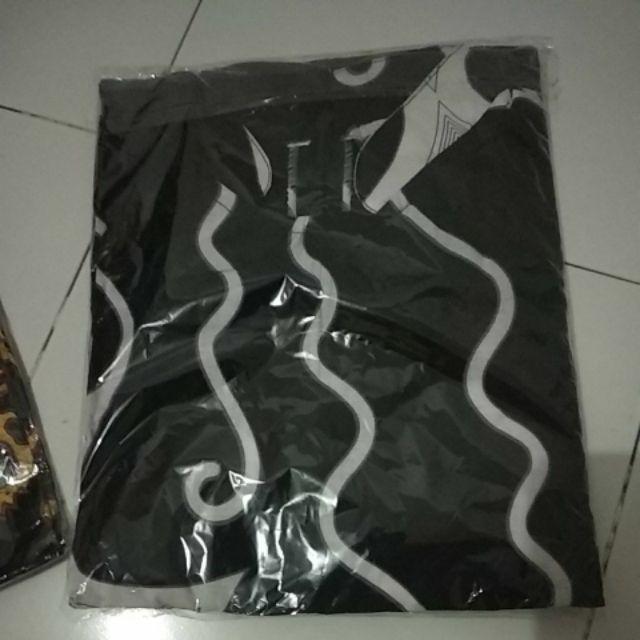 Atasan Batik Wanita Tunik parang Panjang Hitam
