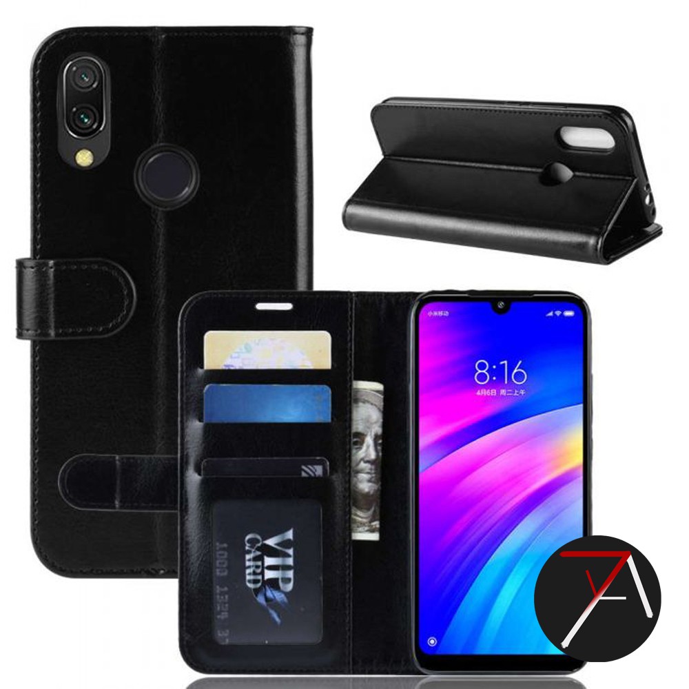 Vivo Y1s Flip Wallet Dompet Kulit Leather Cover Case Casing Card Kartu