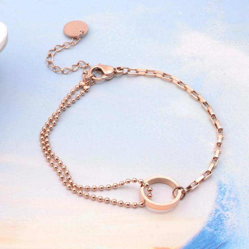 COD! gelang tangan titanium bulat rantai variasi anti karat import