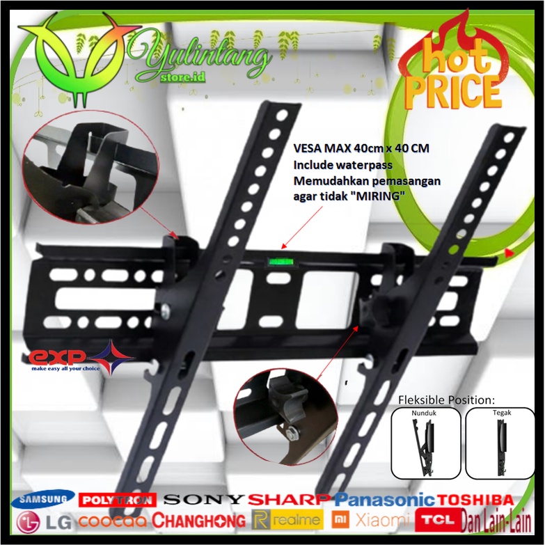 BRACKET TV POLYTRON 43 INCH - 55 INCH