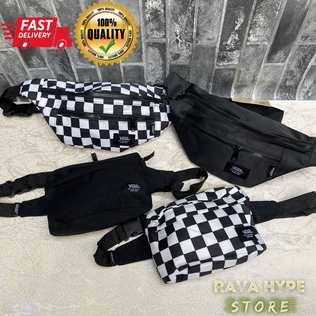 Waistbag Vans Checkerboard / Tas Selempang Tas Pinggang