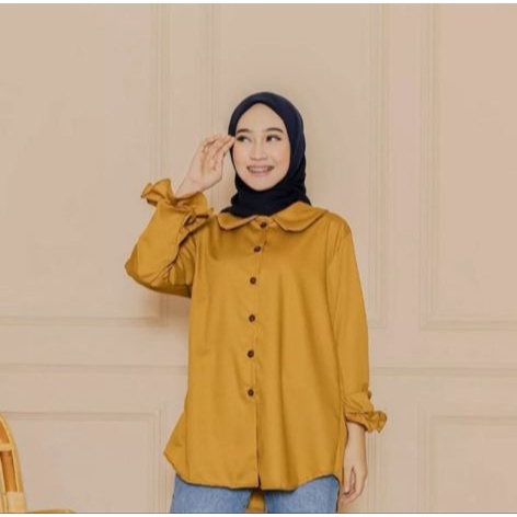 AYRA BLOUSE/atasan terbaru/terlaris/korean/vintage/basic/L