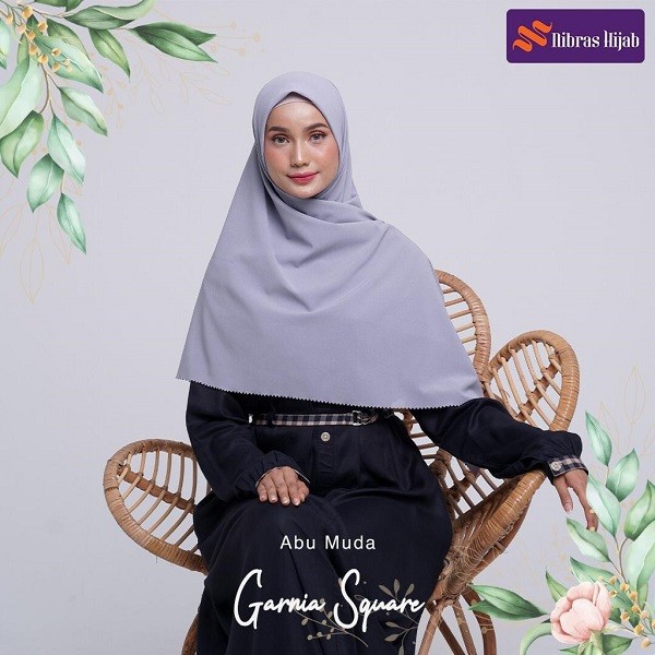 Garnia Square Nibras Hijab 17 Variasi Warna / Square Instan Jilbab Hijab Segiempat Segi Empat Polos-1