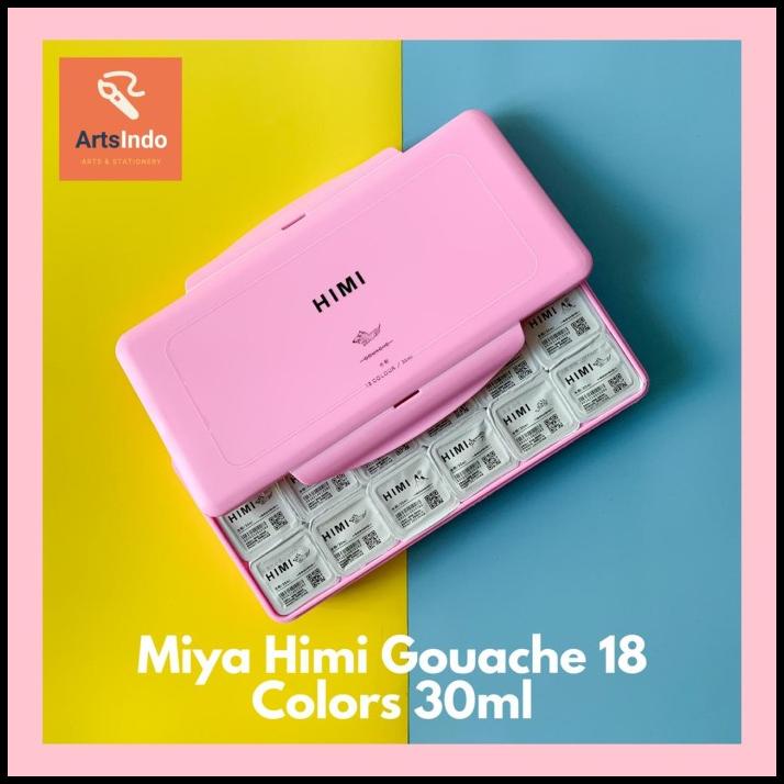 

Gouache Paint Miya Cat Set 18 Colors X 30Ml