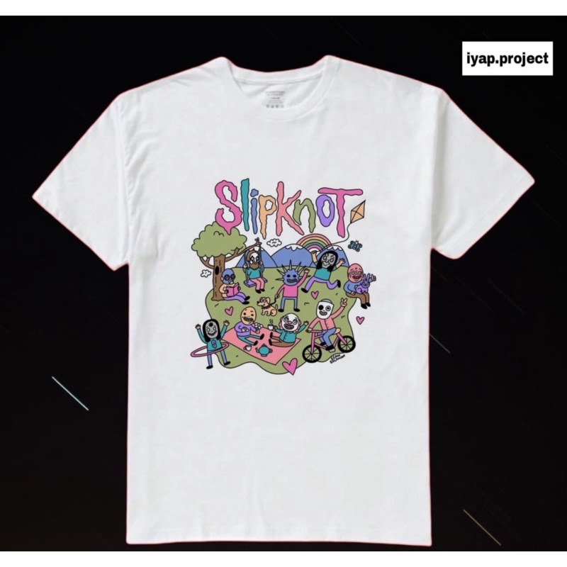 Kaos Band SLIPKNOT / Baju Band Metal / Kaos OVERSIZE Lokal / rap tee