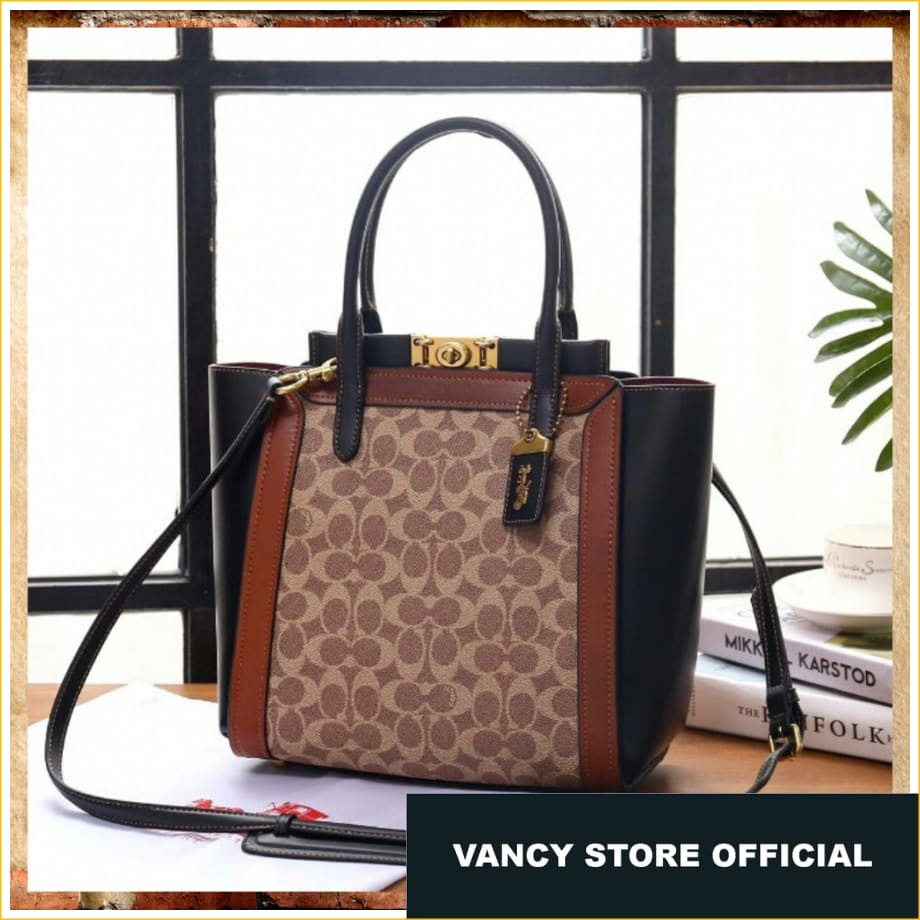 Tas Original Coach Troupe Tote in Signature Canvas FULLSET NEW WITH TAG  Ori