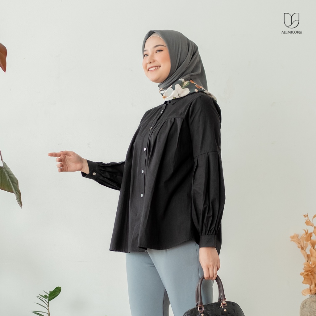 Alunicorn - Geo Blouse - Blouse Wanita-Black