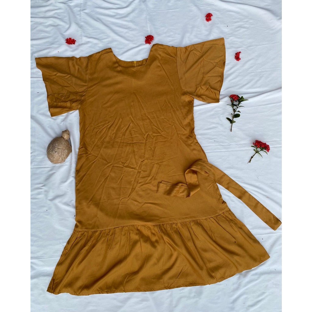 MIDI DRESS / CASUAL / RAYON PREMIUM / DRESS WANITA