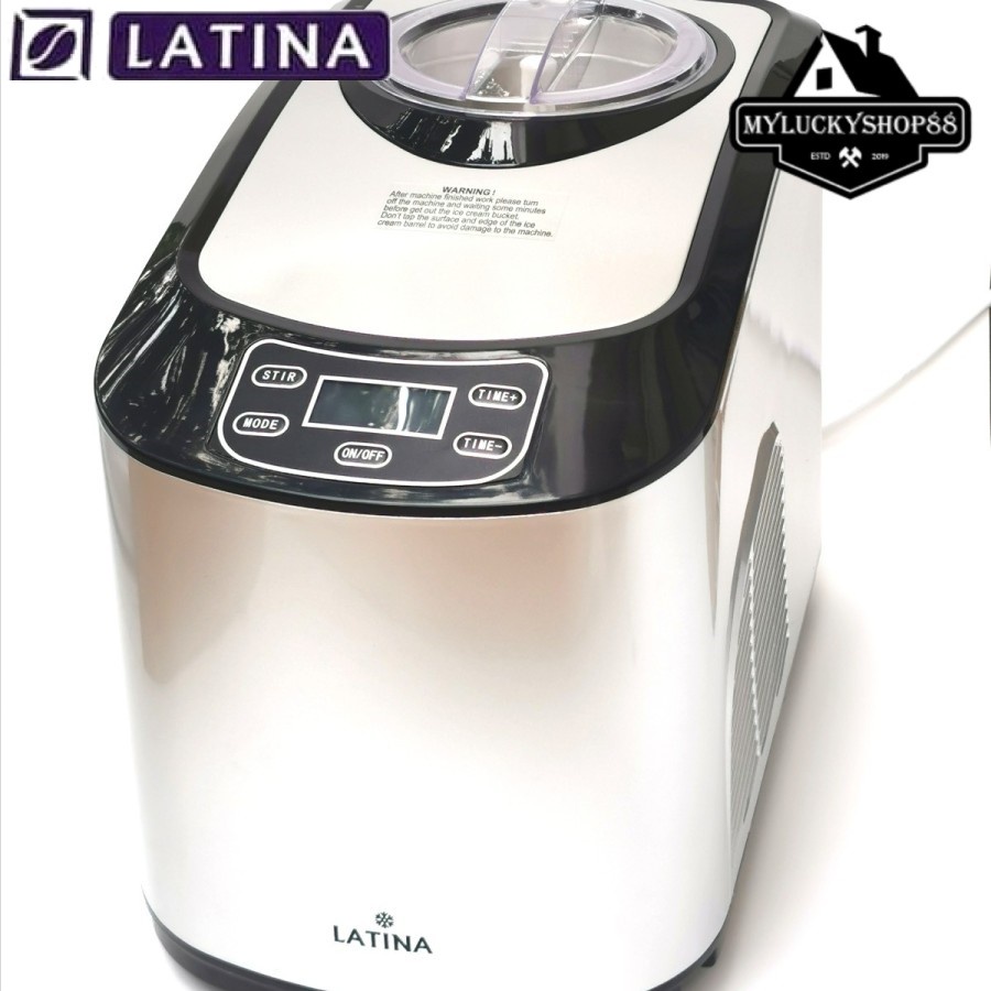 Latina Gela Compact Ice Cream Gelato Maker Mesin Es Krim GA-15CL 1.5L