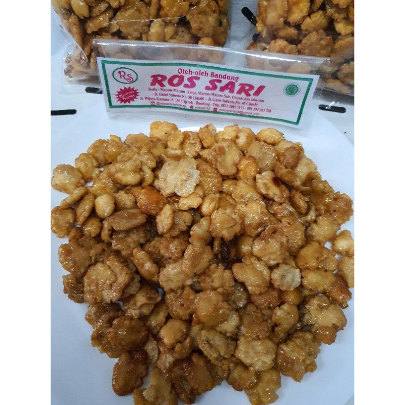 Keripik Emping Manis Pedas 200Gr Oleh Oleh Bandung