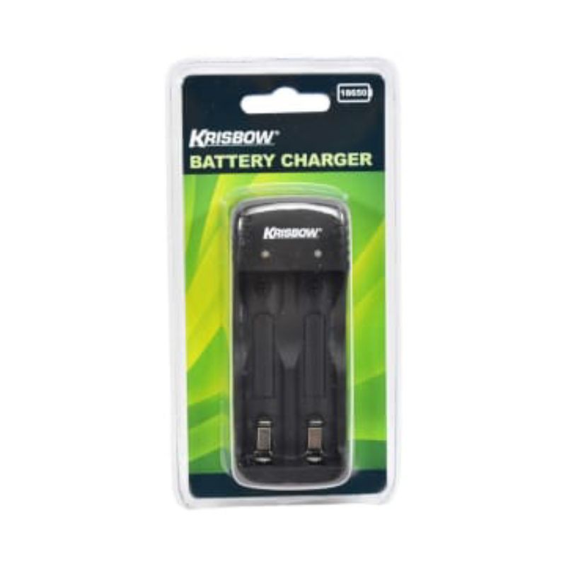 Krisbow Charger Usb Baterai 18650 2 Slot 5v
