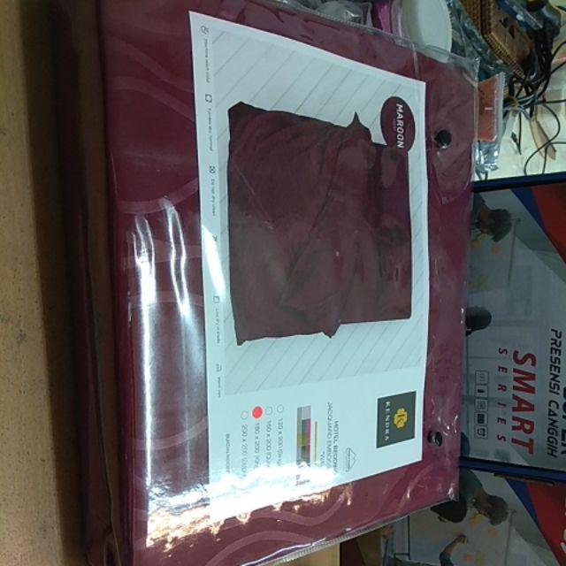 Sprei Hotel Polos Kendra T30 Dengan Emboss Bahan Microsilk Uk King/queen