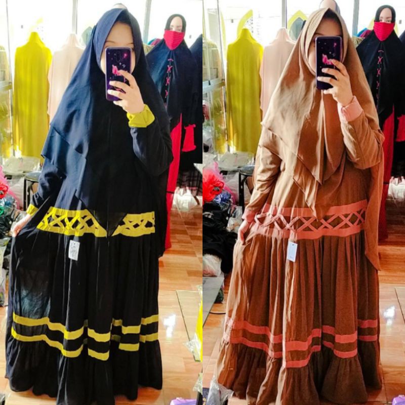 SALE GAMIS/BUSANA SYARI WANITA MURAH BAHAN FULL CERUTY BABYDOLL BY JRH