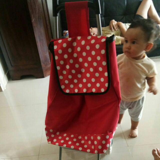 Trolley Shopping / Troli Belanja Supermarket / Troli Roda / Troli Serbaguna / Tas Belanja