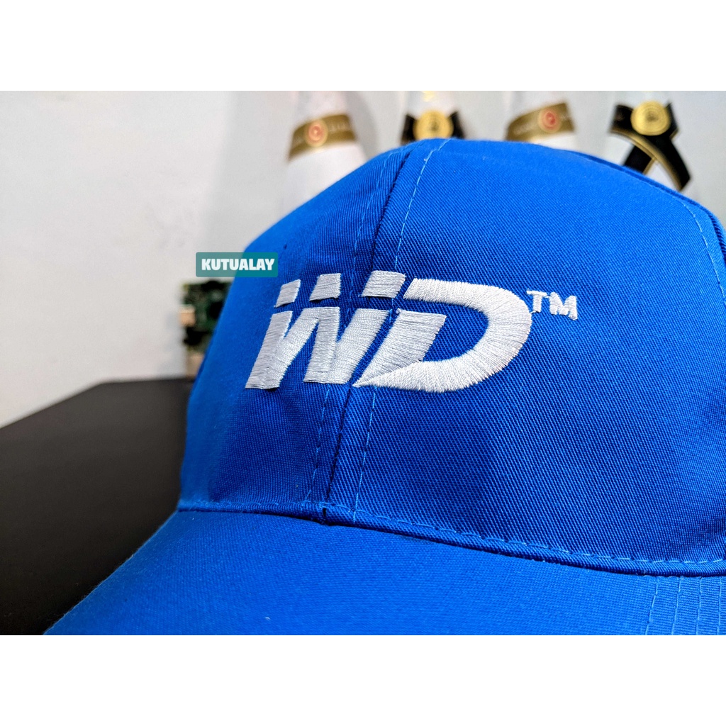 Topi Logo WD Bordir Kualitas Bagus Merk Hardisk Western Digital