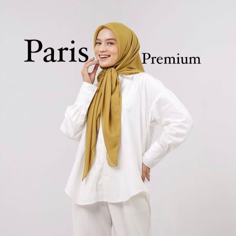 SQUARE PARIS PREMIUM // VOAL PARIS PREMIUM HIJAB SEGIEMPAT POLOS