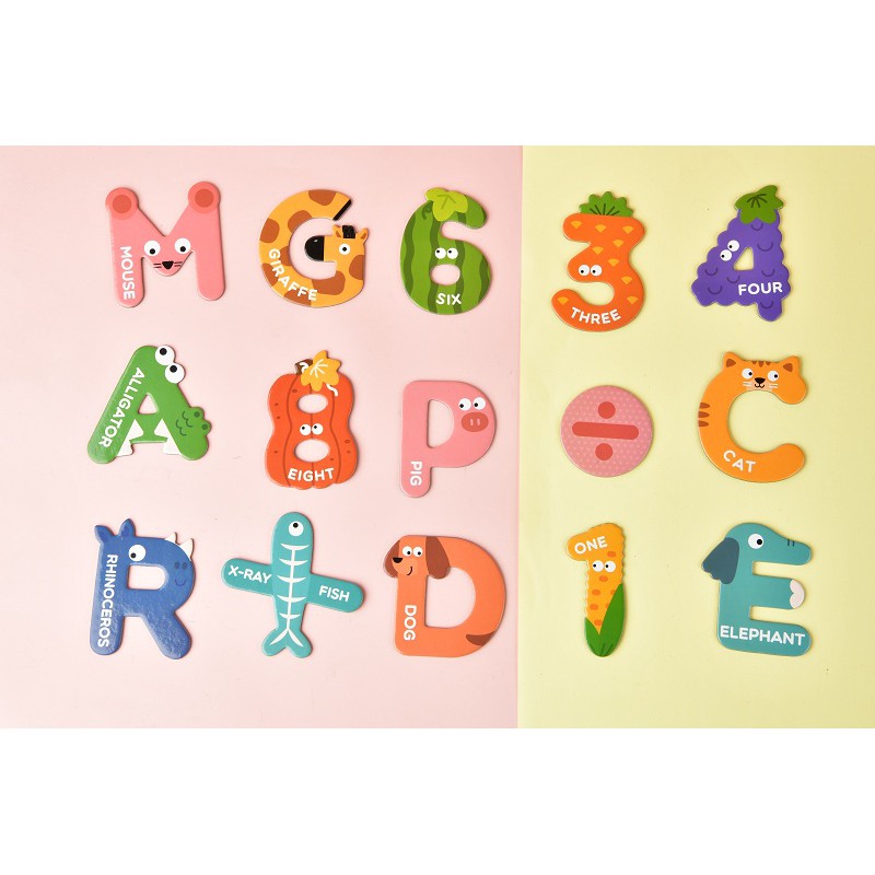 TweedyToys - Mideer Letter Magnet Huruf and Number Magnets