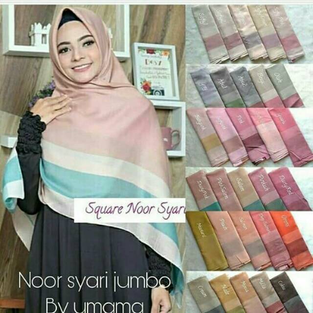 Neww Jilbab Noor syari Umama/ Jilbab Jumbo