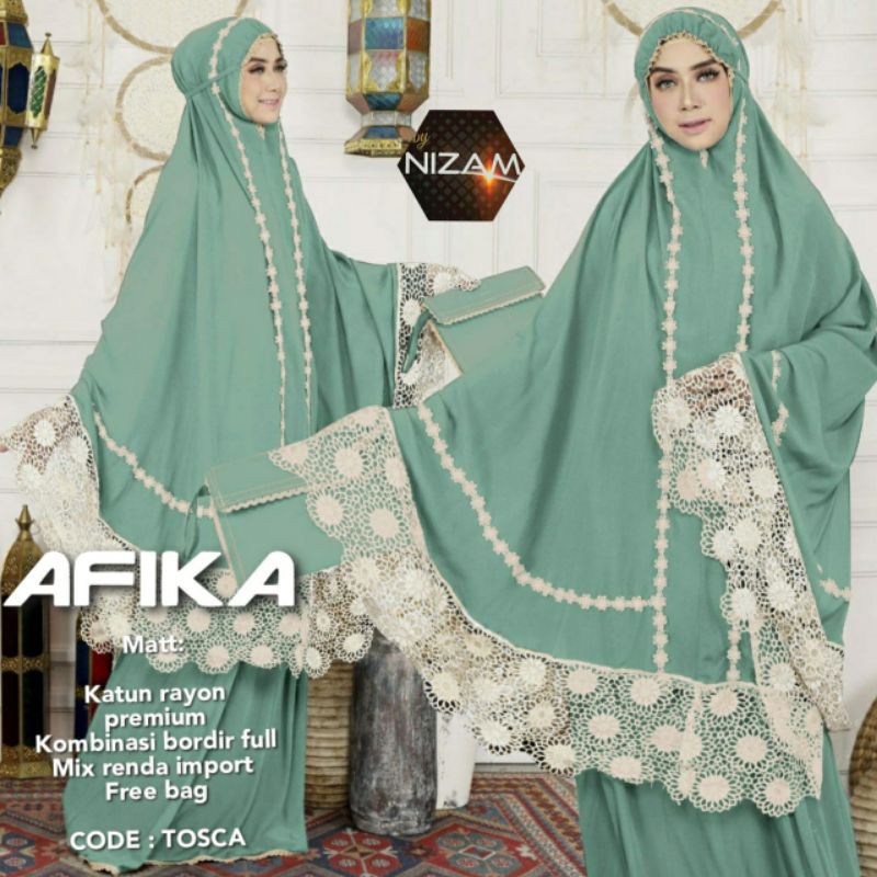 Mukena Afika Ori Nizam Mukena Mewah