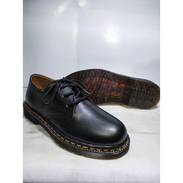 RAJIB - Sepatu pria docmart Oxford | 3 Hole kulit Asli DOFF