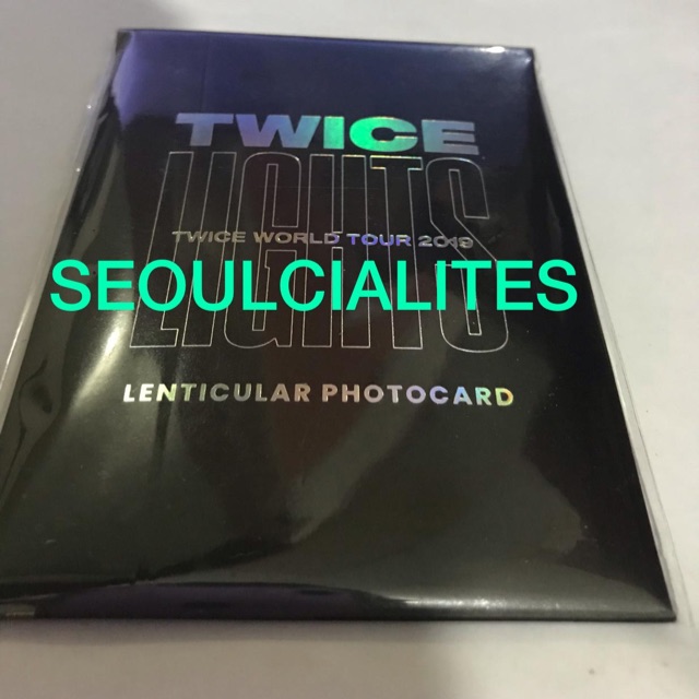 FAST PO OFFICIAL TWICE MERCHANDISE TWICELIGHTS LENTICULAR SET A